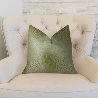 Plutus Hidden World Gold Handmade Throw Pillow, (26" x 26")