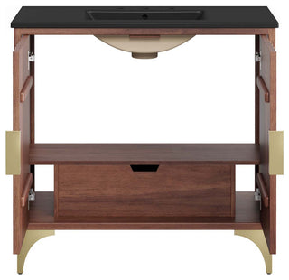 Daylight 36" Bathroom Vanity, Black Walnut
