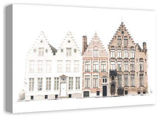 Brick Buildings 24x16 Canvas Wall Art