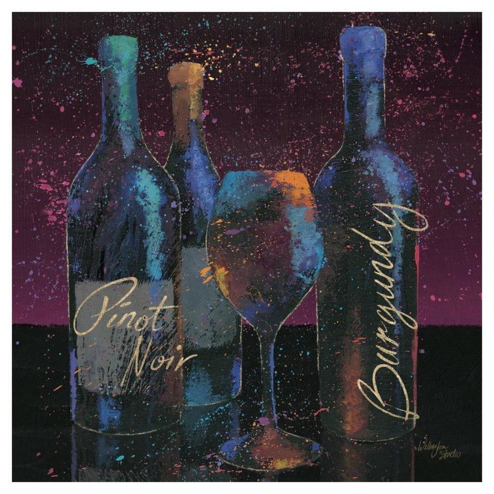 "Wine Splash Dark II 2020" Digital Paper Print by Wellington Studio, 26"x26"