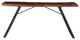 Nottingham 68-Inch Acacia Wood Live Edge Console Table in Walnut Finish