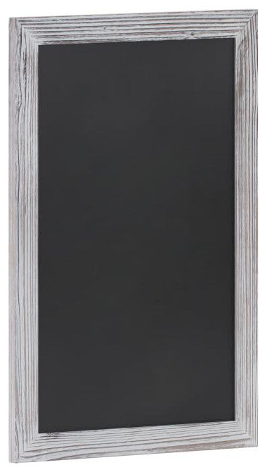 Canterbury Wall Mount Magnetic Chalkboard Sign Set-20" x 30", White Washed, 20" X 30"