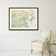 Europe Asia Vintage Antique Map Wall Art, 16"x21"
