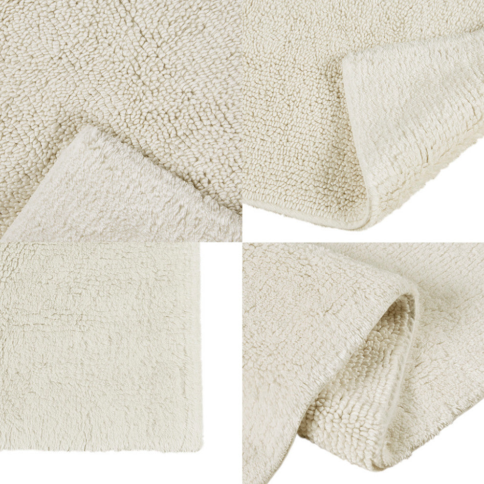 Beautyrest Plume Luxury Feather Touch Reversible Bath Rug, Ivory