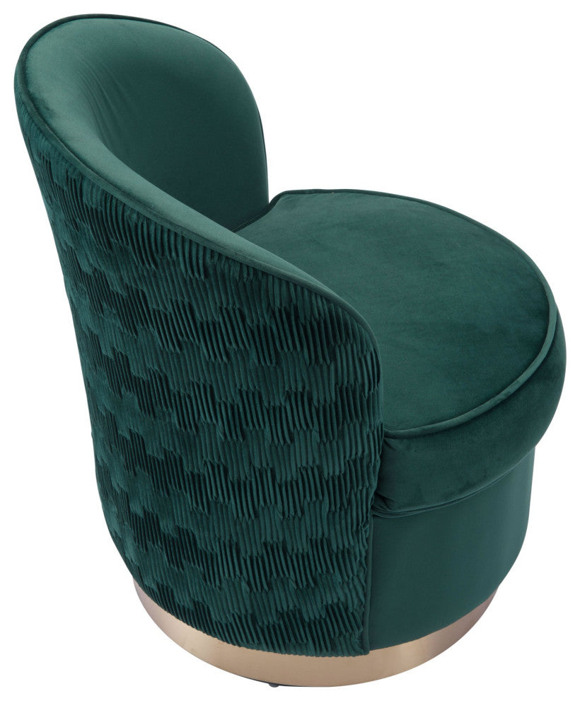 Accent Chair, Steel, Fabric, Green, Gold, Living Lounge Cafe Lobby Hospitality
