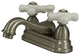 Kingston Brass 4" Centerset Bathroom Faucet, Brushed Nickel