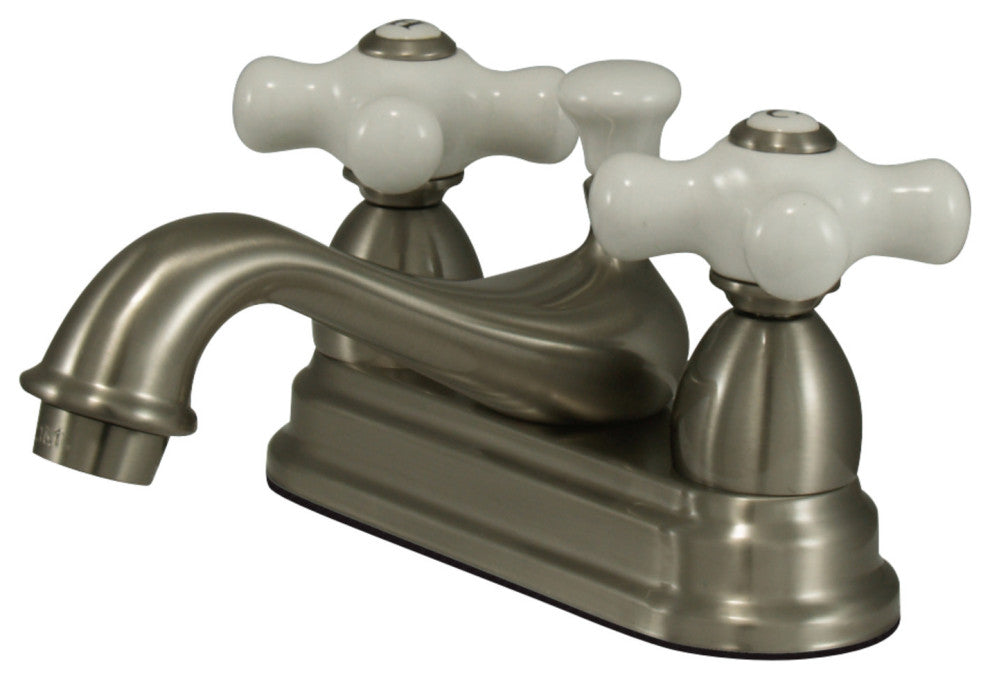 Kingston Brass 4" Centerset Bathroom Faucet, Brushed Nickel