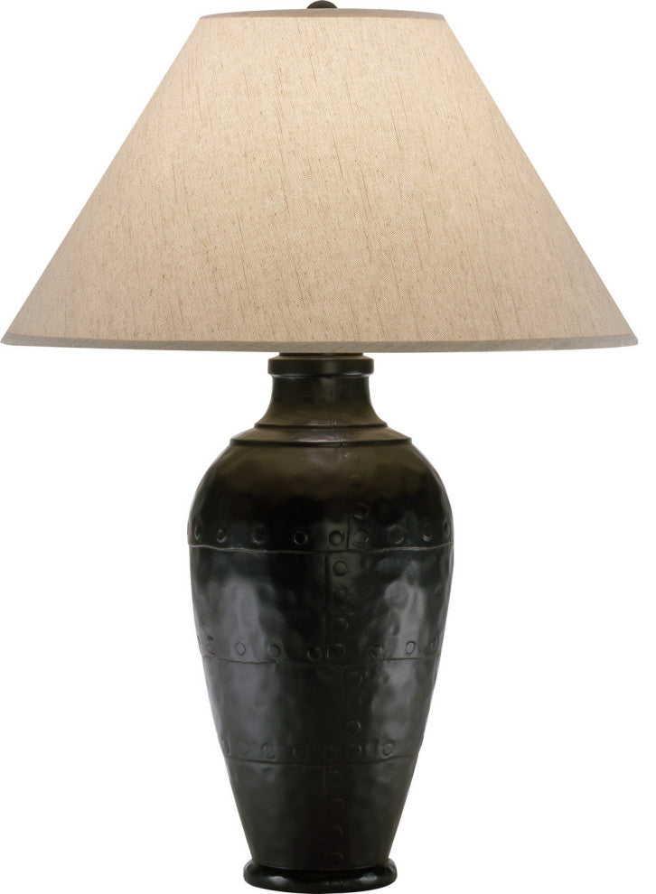 Robert Abbey RA-9939KRST 1-Light Table Lamp, Foundry