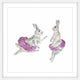Marmont Hill, "Dancing Rabbits" by Thimble Sparrow Framed Painting Print, 32x32