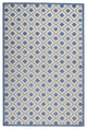 6 x 9 Blue and Gray Indoor Outdoor Area Rug