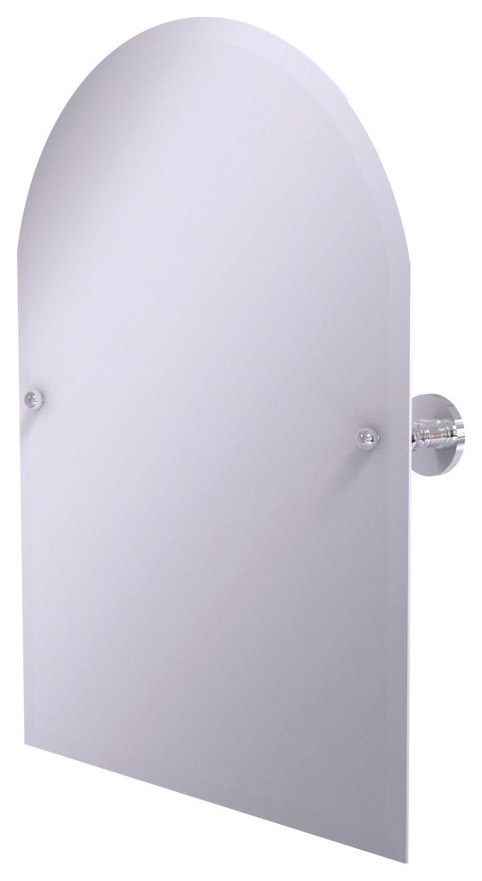 Prestige Skyline Frameless Arch Beveled Edge Tilt Mirror, Polished Chrome