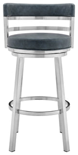Madrid Swivel Stool, Blue, 26