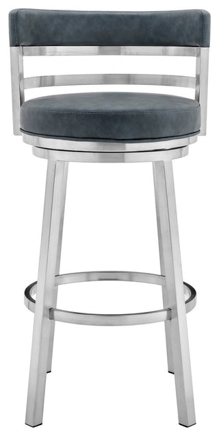 Madrid Swivel Stool, Blue, 26