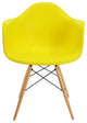 Bucket Kids Chair With Wood, Yellow