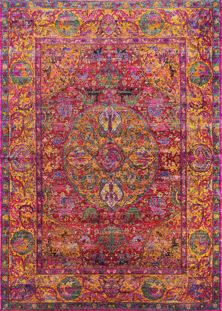 Ahgly Company Indoor Rectangle Mid-Century Modern Area Rugs, 4' x 6'