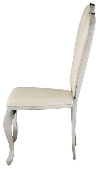 Set of 2 PU Side Chair, Beige