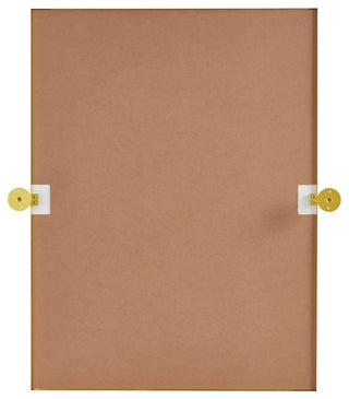 Home Living Rectangle Pivot Mirror 24x32 Inch, Gold