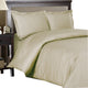 100% Cotton 300TC Striped Duvet Cover Set, Linen, Twin/Twin Xl