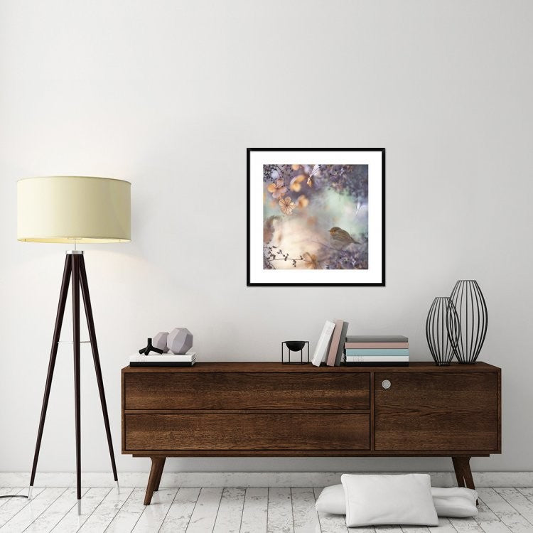 "Hydrangea Fantasy" Framed Digital Print by Teuni, 32"x32"