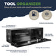 ARKSEN 49" Aluminum Utility Tool Box Diamond Plate Chest Box, Black