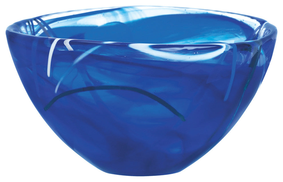 Kosta Boda Serveware Contrast Bowl, Small, Blue