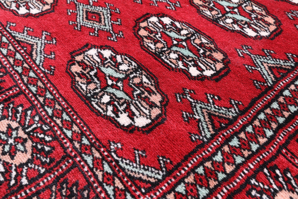 Silky Bokhara Handmade Wool Rug 3' 1" X 5' 0" - Q13811