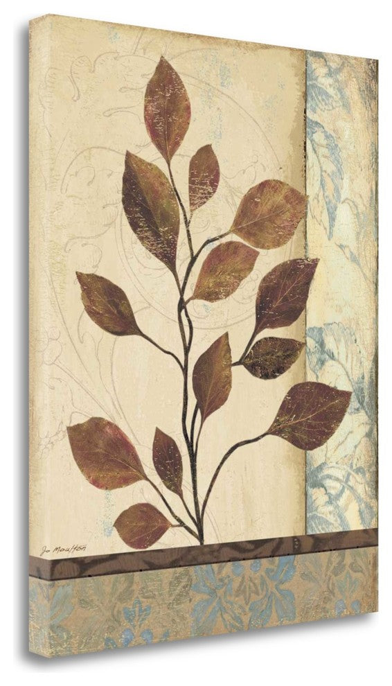 "Earthern Blue II" By Jo Moulton, Giclee Print on Gallery Wrap Canvas