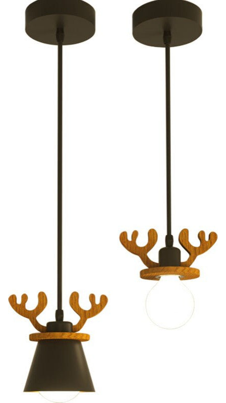 MIRODEMIÂ® Cap-d'Ail | Creative Ceiling Light with Deer Antlers Design, 3 Lights