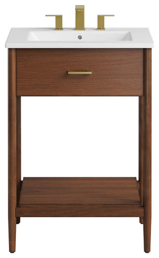 Zaire 24" Bathroom Vanity - Walnut White