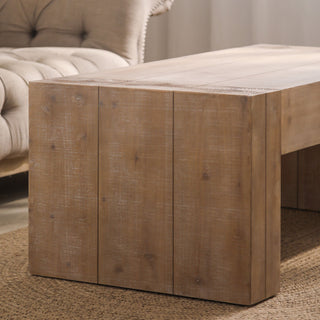 Gewnee Rustic Wood Coffee Table