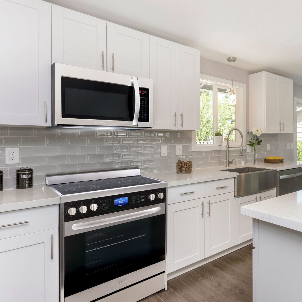 2-Piece Kitchen, 30" Over The Range Microwave and 30" Electric Range