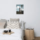 Jupiter Lighthouse Colorized Coastal Landscape Photo Unframed Wall Art Print, 18" X 24"