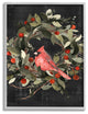Red Cardinal In Wreath Design, 24 x 30