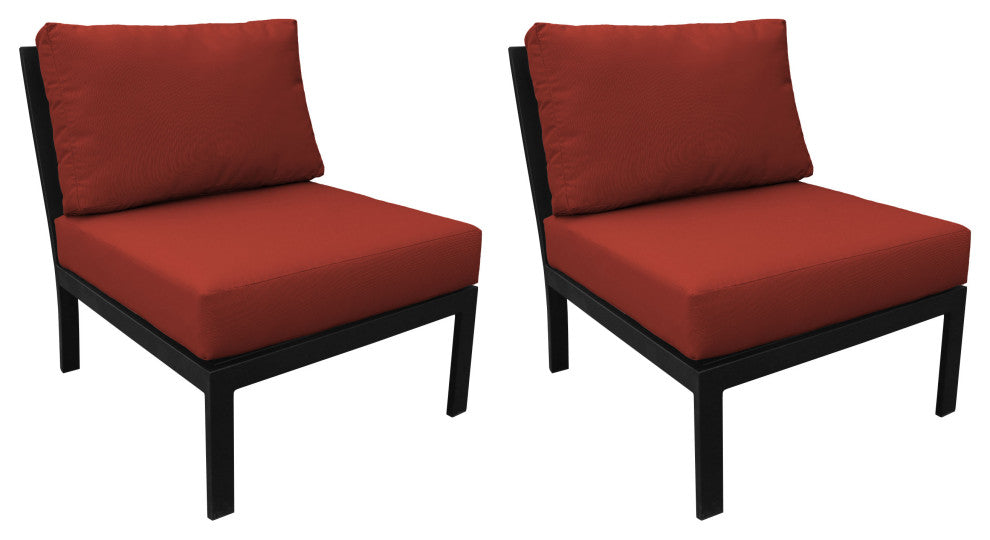 kathy ireland Madison Ave. Armless Sofa 2 Per Box in Cinnamon