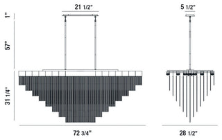 Transitional Large Chandeliers, Black