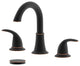 Karmel Double Handle Oil Rubbed Bronze Faucet, Drain Assembly Without Overflow