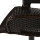 Comfort Airlift Wicker Bar Stools, Set of 2, Espresso Brown