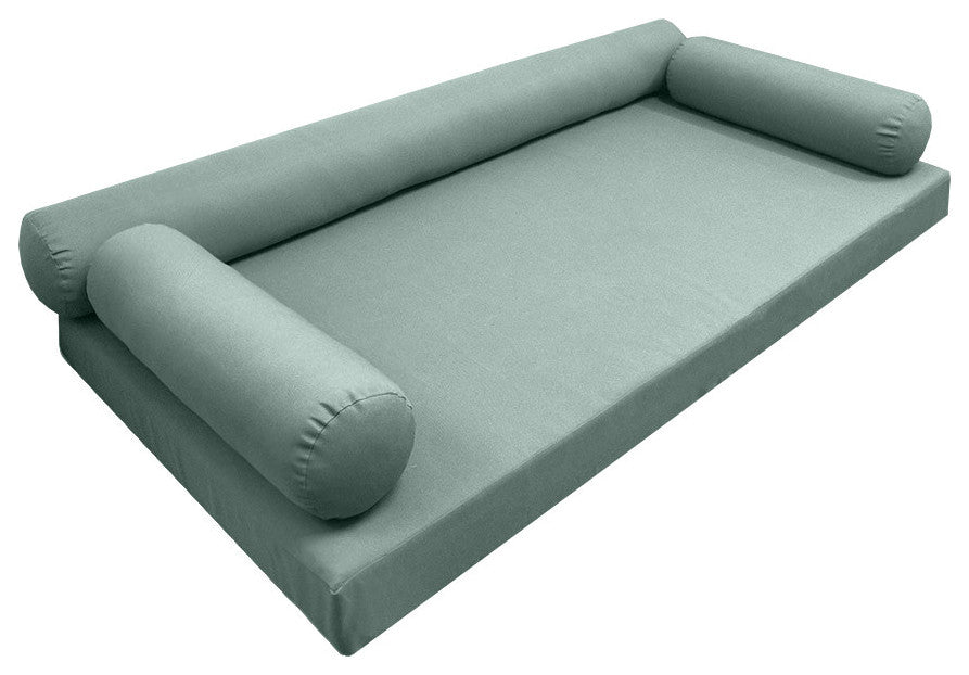 Style6 Twin Size Knife Edge Mattress Bolster Pillow Outdoor SlipCover ONLY AD002