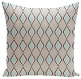 Geometric Decorative Pillow, Paloma Steel Omar, 16"x16"