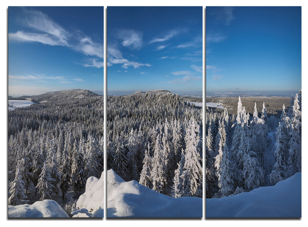 "Gory Stolowe from Szczeliniec Mountains" Metal Wall Art, 3 Panels, 36"x28"