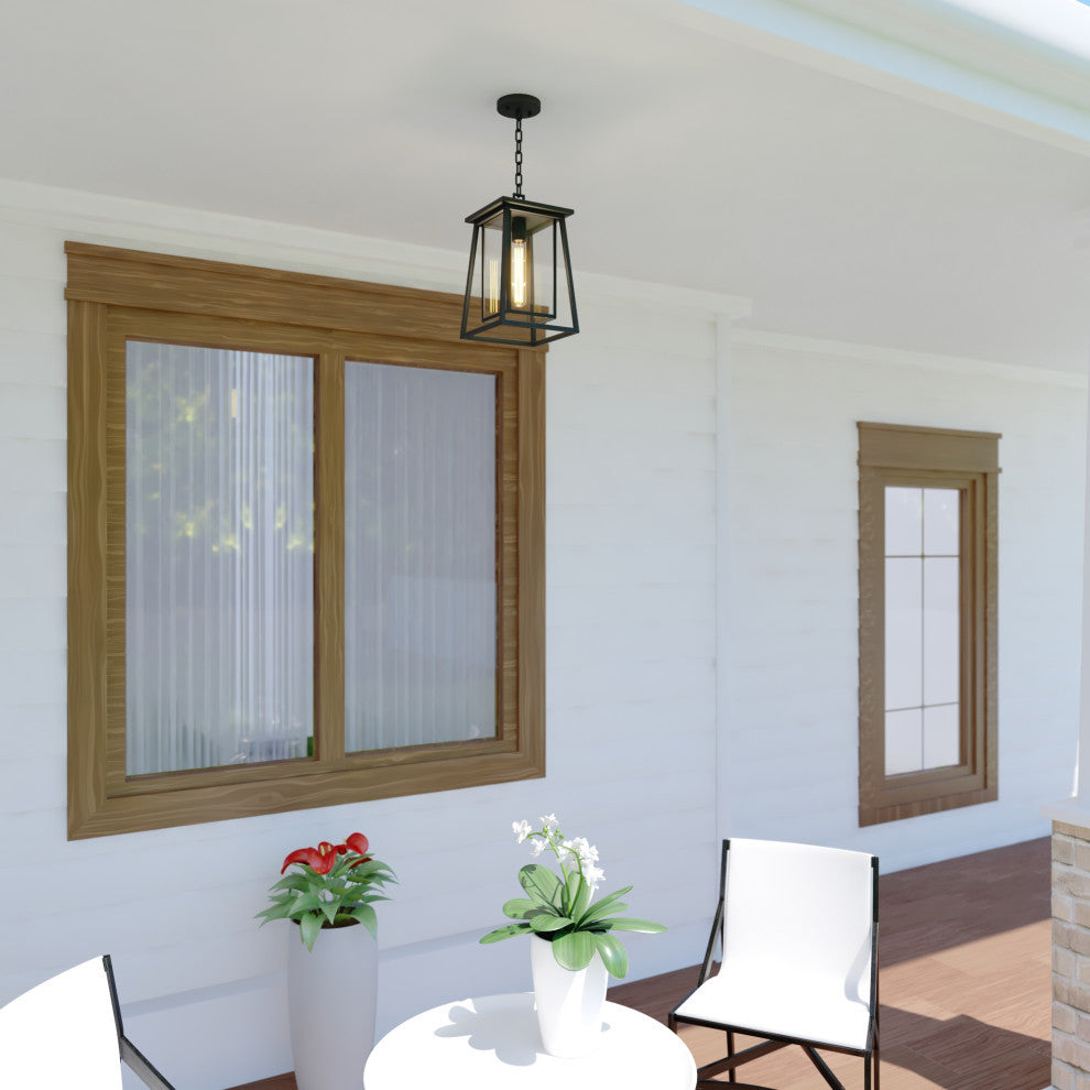 Blackwell 8" Outdoor Pendant Matte Black