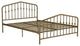 Novogratz Bushwick Full Adjustable Metal Bed in Gold