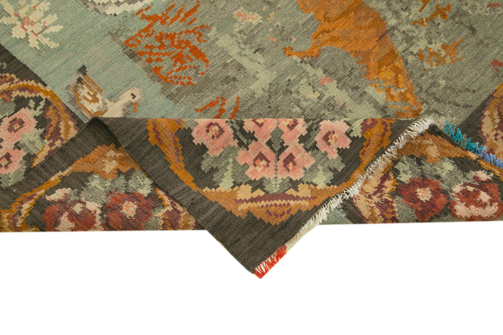 Rug N Carpet - Handmade Bessarabian 6' 7'' x 8' 0'' Unique Flatweave Kilim Rug