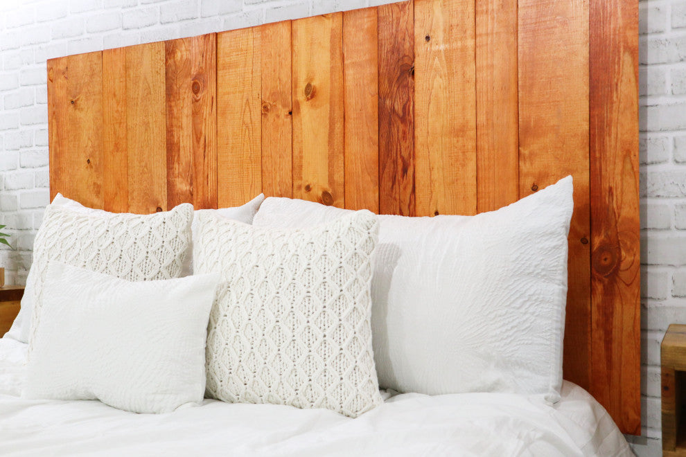 Handcrafted Headboard, Hanger Style, Monarch Orange, California King