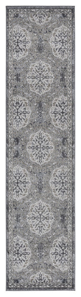 Alessana Banbury Bordered Area Rug, Walnut, 2'6"x10'3"