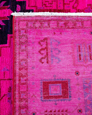 Overdyed, One-of-a-Kind Hand-Knotted Area Rug Pink, 8'10"x12'3"