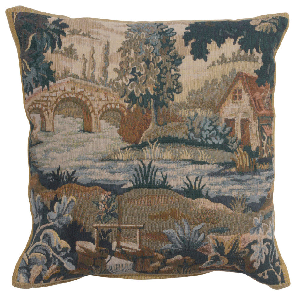 Paysage Flamand Moulin 1 Decorative Couch Pillow Cover