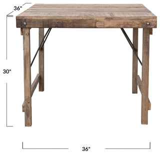 Reclaimed Wood Folding Table