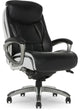 Modern Office Chair, Faux Leather Seat With Contoured Lumbar Zone, Black/White