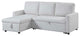 Acme Hiltons Sleeper Sectional Sofa With Storage White Fabric